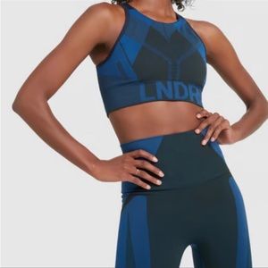 LNDR all seasons sports bra - Khaki Petrol